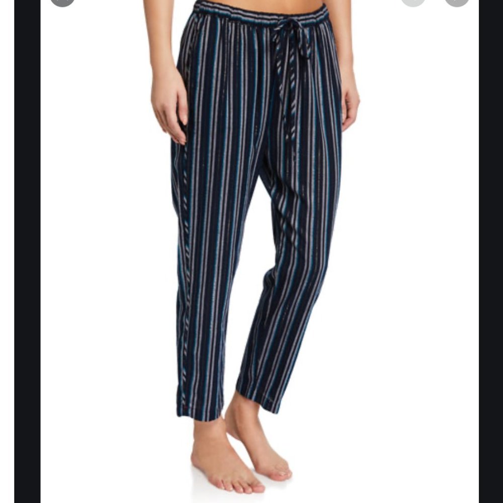 Xirena Kalvyn Winston Stripe Pants Navy Blue Small